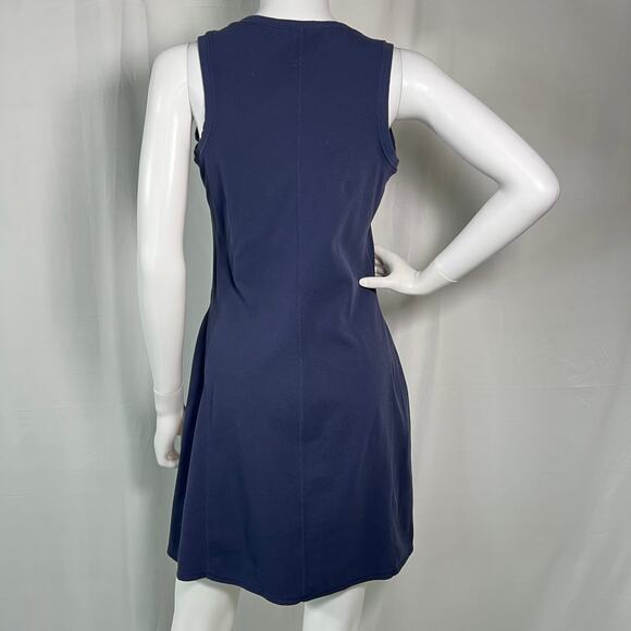 Athleta Navy Blue Knit Tank Dress Size Medium - Picture 2 of 8